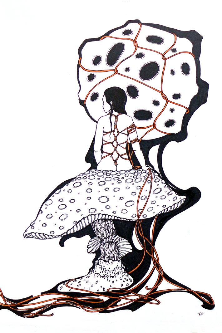 mushroomlady by ursula aavasalu tigukass