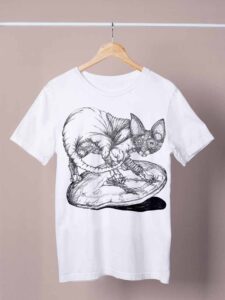 cat with a clock shirt by ursula aavasalu tigukass cat with a clock shirt by ursula aavasalu tigukass
