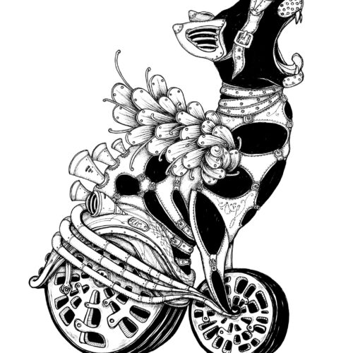 cat with wheels by ursula aavasalu tigukass